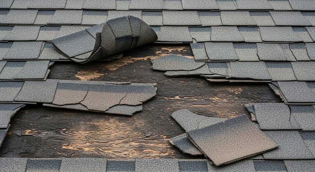 Curling Cracked Missing Shingles