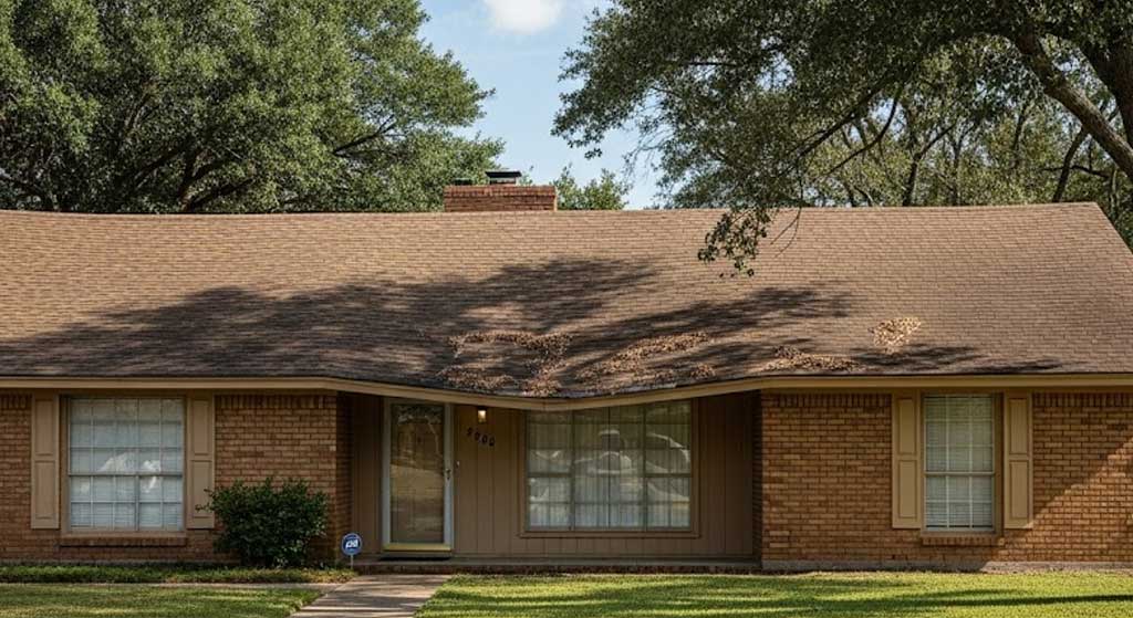 Sagging Roofline in the middle of the house