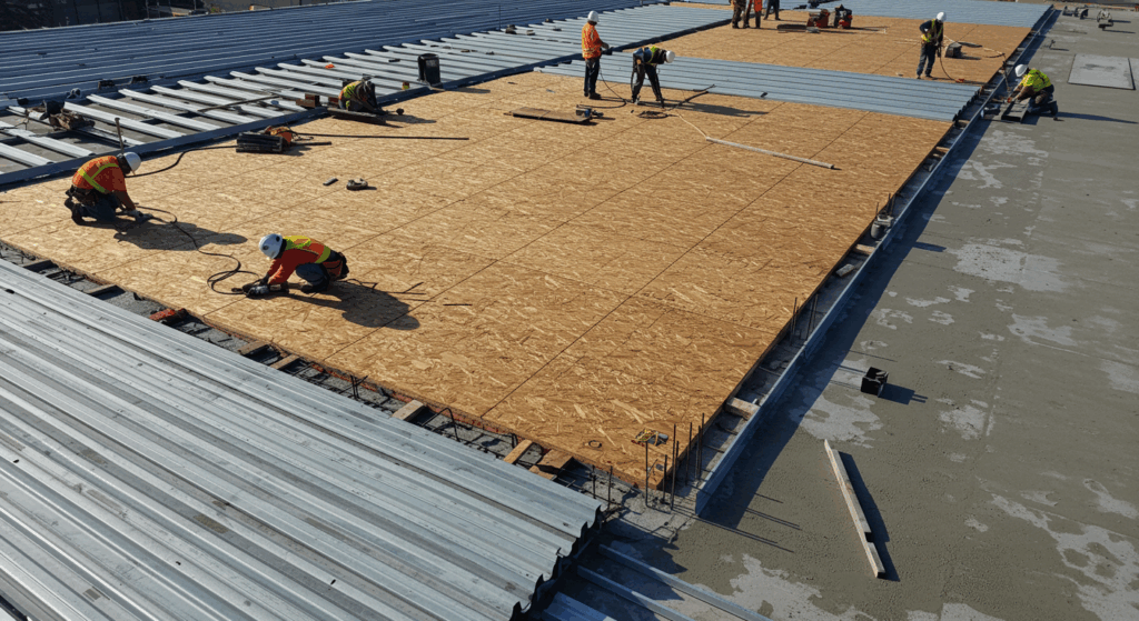 Roof Deck Materials: Comparing Steel, Wood, and Concrete Decking